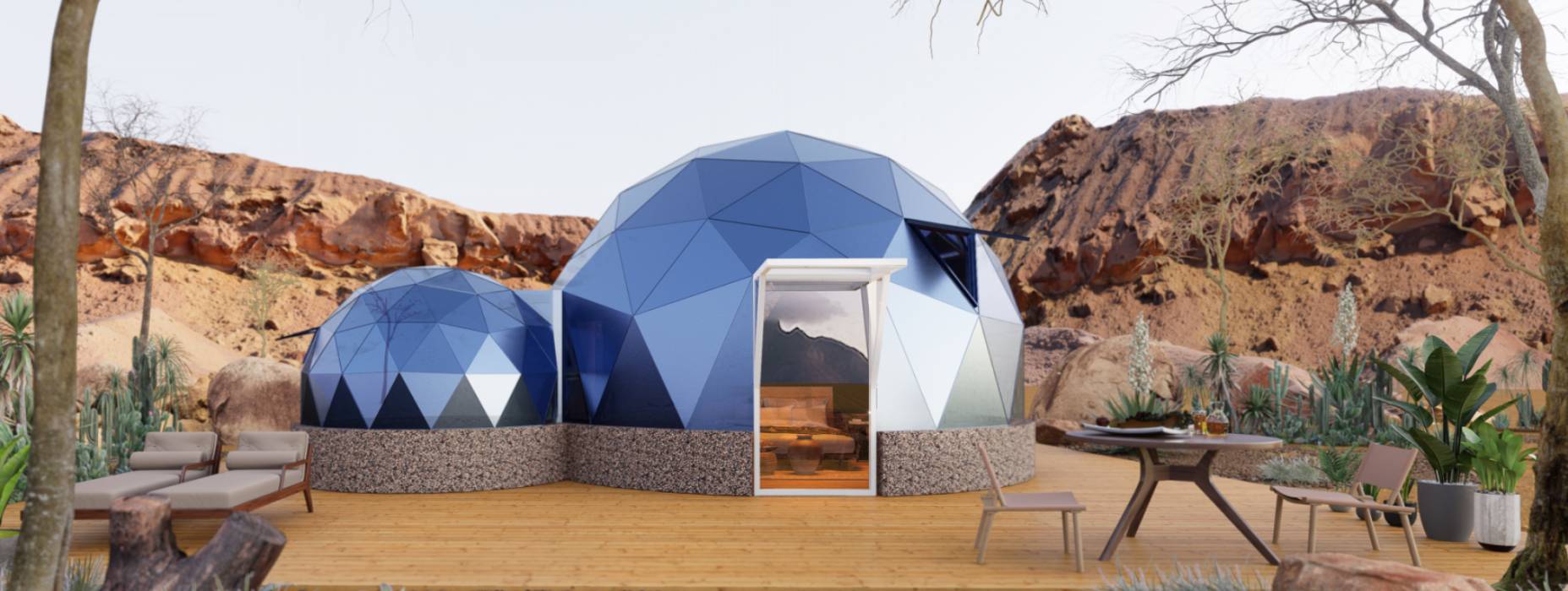 渑池县球形智能光伏玻璃星空房